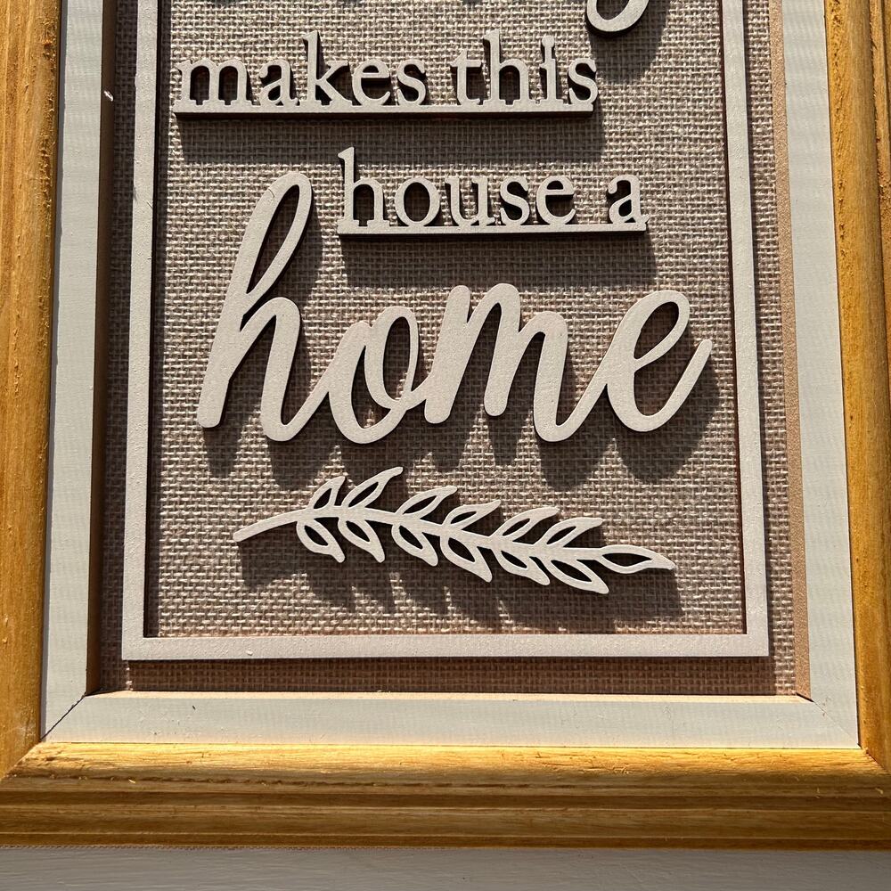NWT Michaels "Family Makes This House A Home" Wall Decor by Ashland - Picture 5 of 10